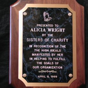 Click to Enlarge Custom Plaque