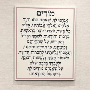 Click to Enlarge Modim Plaque